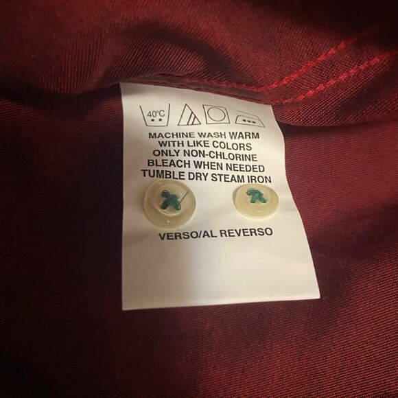 Tommy Hilfiger Slim Fit Red Dress Shirt – 17.5 Neck / 32-33 Sleeve - Picture 7 of 7